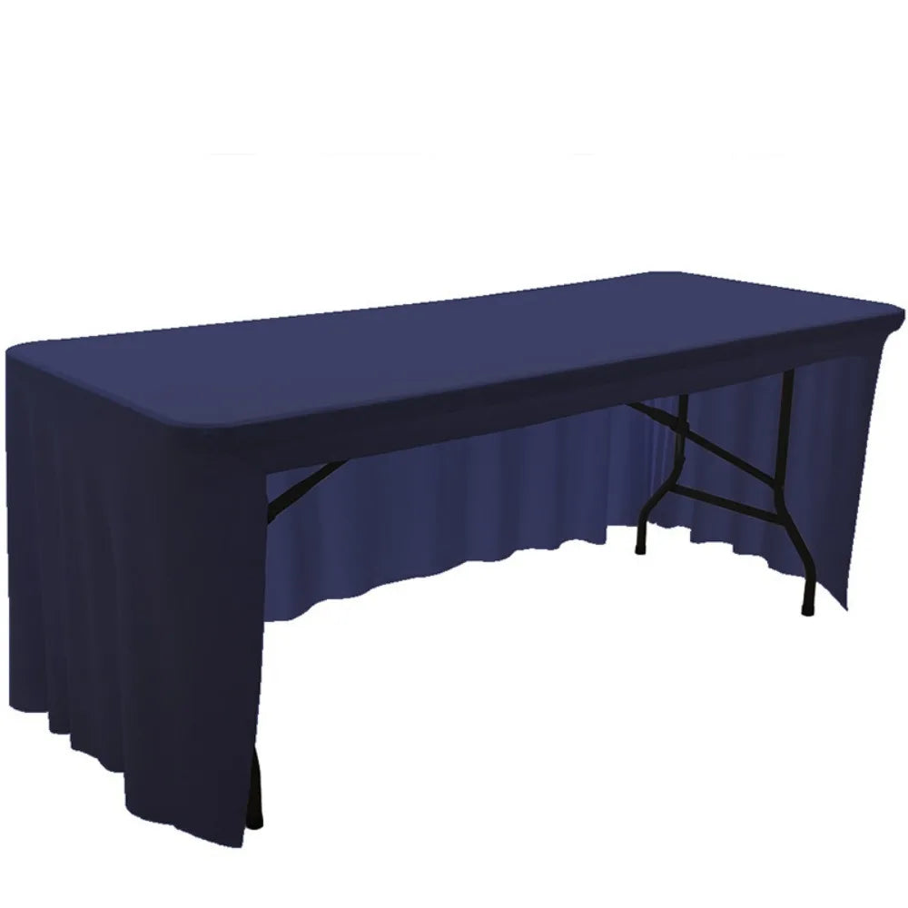 housse table pliante extensible clips table rectangulaire moderne couleur unie imperméable