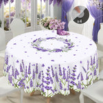 nappe fleur lavande motif floral table imperméable usage extérieur printemps mariage décoration classique violet