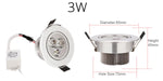 Spot LED argenté intensité variable 3W 4W 7W transformateur modernes clips