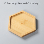 plateau bambou minimaliste plateaux carrés ronds rectangles succulentes cache plante moderne