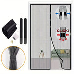 rideau moustiquaire magnétique porte noir gris clair maille fine clips ruban adhésif moderne anti