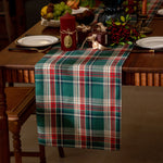 chemin table carreaux écossais vert rouge noël classique halloween pâques action grâce mariage coachellaRGBOpaque
