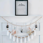 guirlande bois décorative bohème photos clips suspension chambre salon rustic chic