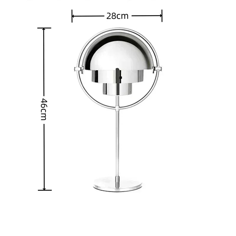 lampe table moderne dorée géométrique opaque chevet salon chambre étude