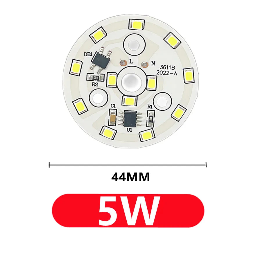 Plaque LED circulaire 3W 5W 7W 9W 12W 15W 18W blanc SMD 2835 cool