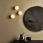 lampe murale moderne blanche verre rond ø150mm ø110mm éclairage quotidien fixée mur
