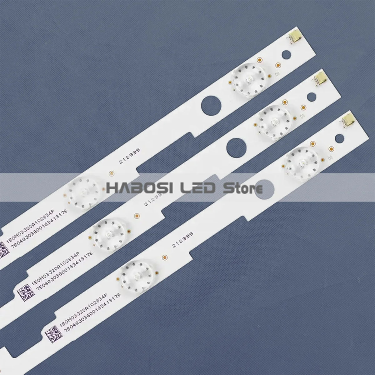 bandes led blanc circuits imprimés connecteurs électronique kit trois pièces