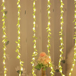 guirlande lumineuse vert feuilles fines modernes 20 led clips usb 3v