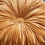 coussin velours plissé marron clair beige rose pâle moderne élégant 38cm