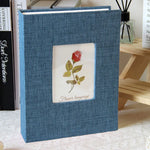 album photo tissu texturé noir gris rouge rose beige vert bleu decoratif floral 22cm