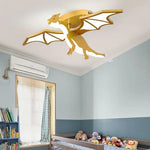 lampe dragon or moderne certification multiple led chambre enfants restaurant decoration intérieure