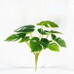 plante artificielle décorative feuilles vertes blanches rouges salon maison moderne naturel