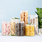 pots conservation hermétiques bouchons spirales support bambou moderne qualité alimentaire respectueux environnement transparents