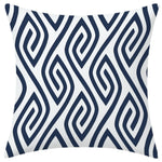 lot housses coussin géométriques bleu marine canapé salon chambre moderne