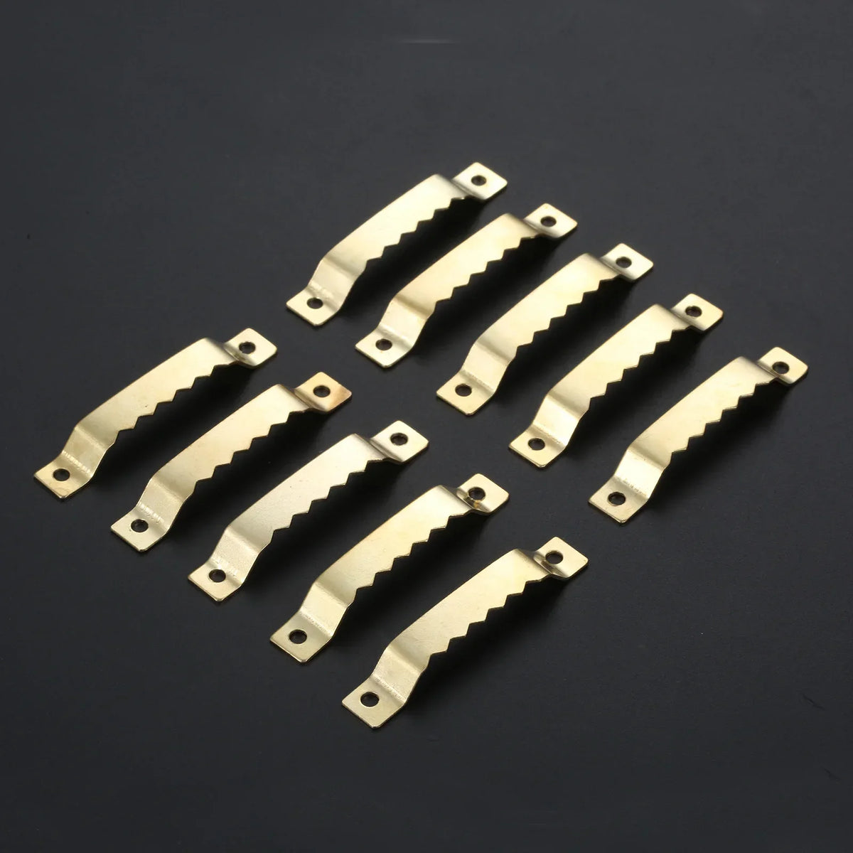 clips cadre photo classique blanc marron clair metal vis 25 pieces fixations bois