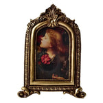 cadre photo vintage or floral décoration intérieure shabby chic posable mur bouquet fleursportrait