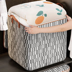 boîtes rangement réutilisables pliables carreaux gris blancs modernes poignées cuir coussin protection 120kg capacité