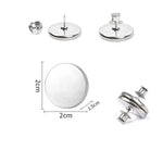 rideaux boutons magnétiques argentés modernes adhésifs facile fenêtre française opaque paires