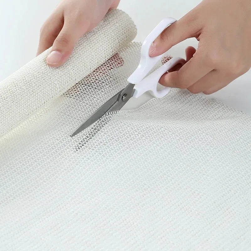 tapis antidérapant maille fine blanc moderne adhésif 50x50 120x200 150x200 180x200 200x200 220x200 300x200