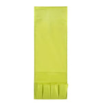 sac main vert citron texture rugueuse moderne poches adhésif pliable rangement respectueux environnement