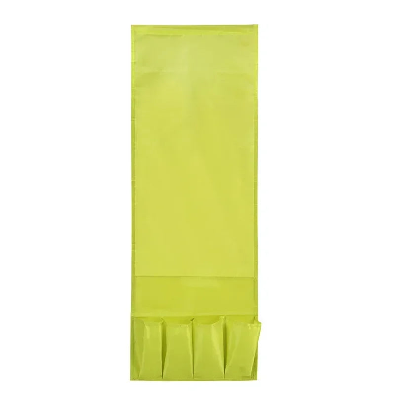 sac main vert citron texture rugueuse moderne poches adhésif pliable rangement respectueux environnement