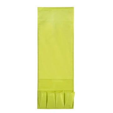 sac main vert citron texture rugueuse moderne poches adhésif pliable rangement respectueux environnement