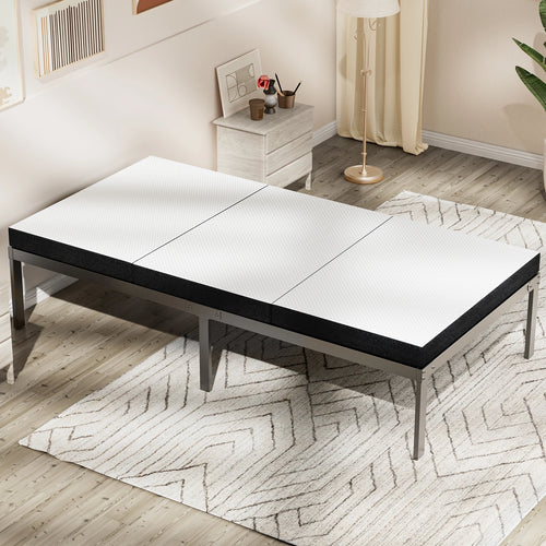 matelas pliable blanc noir mousse mémoire forme tissu point texture moderne fond antidérapant