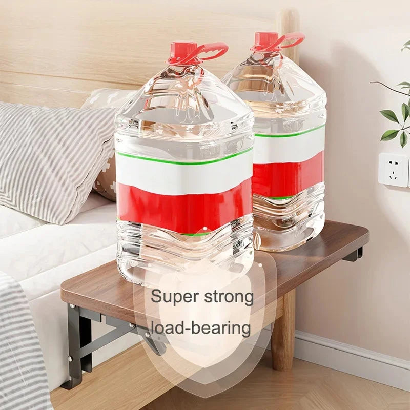 tableau chevet pliable rangement support mural moderne texture bois naturel multiple uses reusable single