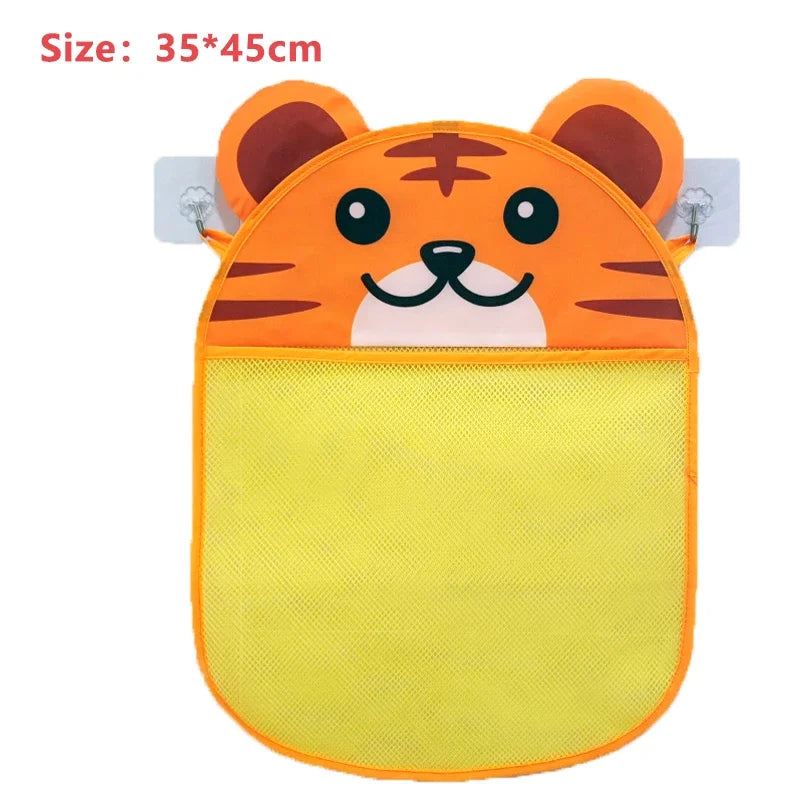Sac rangement bain maille fine blanc succion moderne jouets bain shampooing savon brosse
