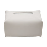 boîte mouchoirs simili cuir moderne blanc bleu rose marron minimaliste