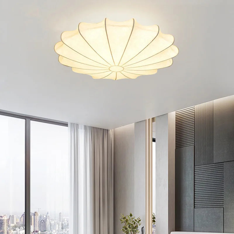 plafonnier moderne blanc rayures horizontales opacité lumiere nordique toucher interrupteur led ans garantie flux