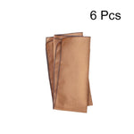 serviettes table blanc vert marron rayures classiques ruban coton fleur artificielle lavables cuisine