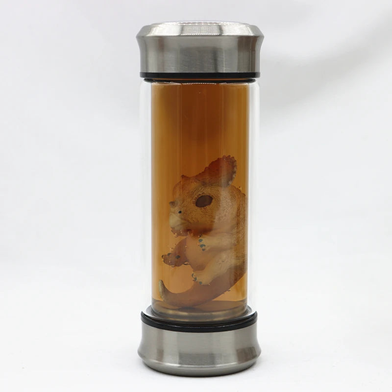 bouteille thé verre transparent lézard dinosaure moderne deco artisanat sculpture erotique erotique erotique erotique