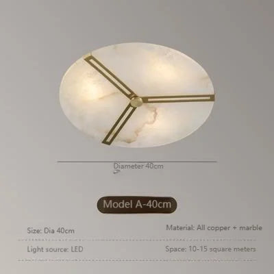 plafonnier moderne marbre blanc doré fer lumiere led facile chambre salon cuisine