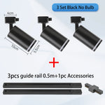 spots modernes gu10 led noir blanc éclairage cuisine 110v 220v