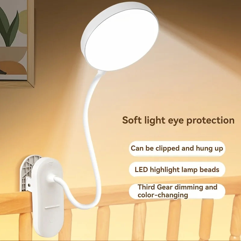lampe lecture rechargeable moderne blanc clipser veilleuse protection yeux chambre voyage