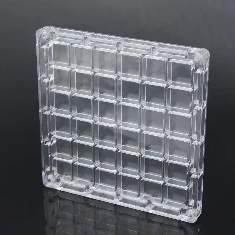 boîte bijoux transparent moderne 36 compartiments organisation artisanat coquillages diamants
