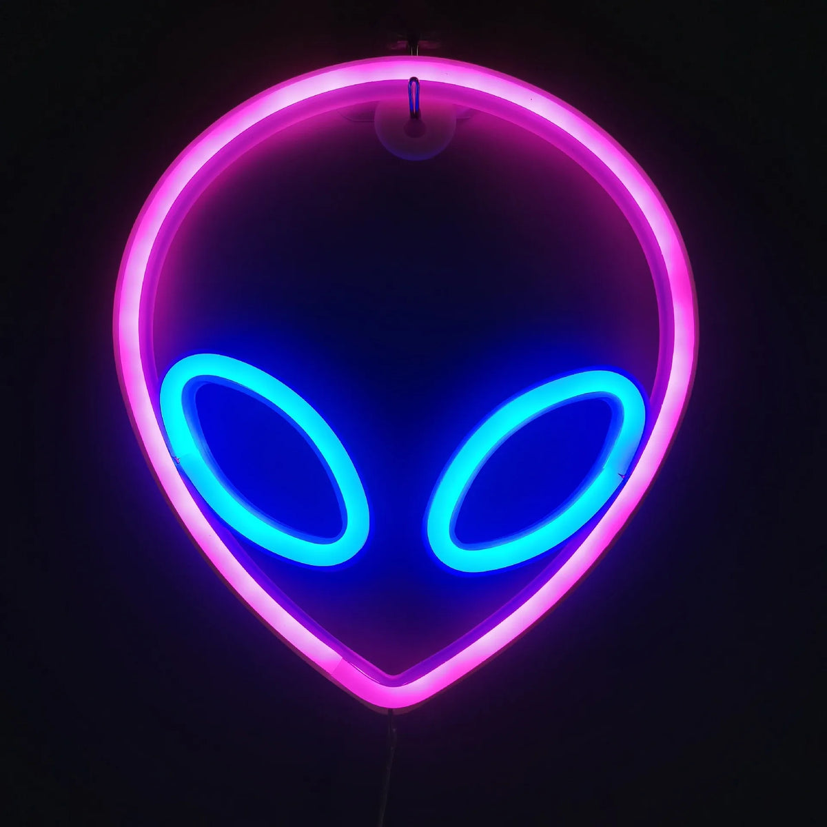 néon alien vert violet bleu rose planète saturne moderne lumineux fixations