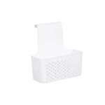 paniers rangement blancs perforés adhésifs modernes petits grands salle bain cuisine