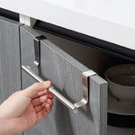support serviettes acier inoxydable moderne rayures horizontales clips salle bains cuisine