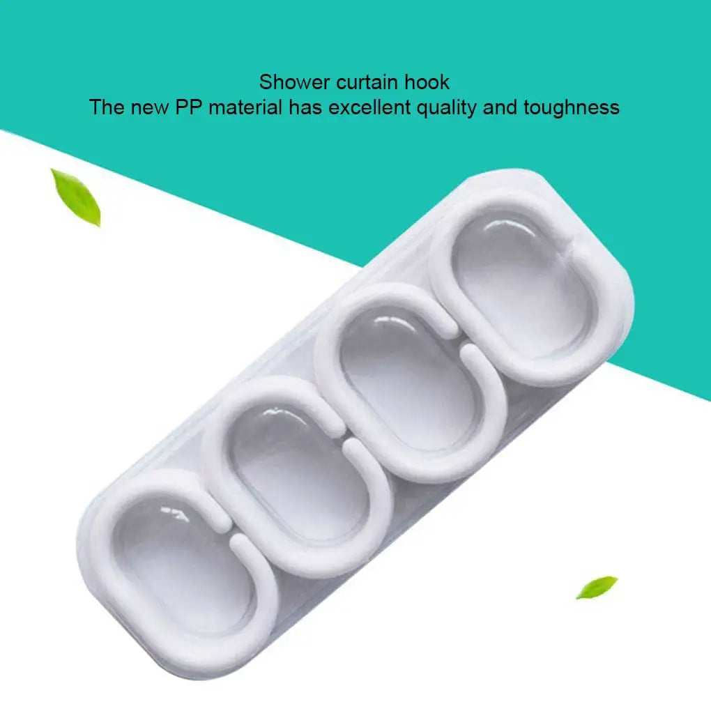 anneaux rideau moderne blanc opaques 24 pièces plastique drapé suspension chambre