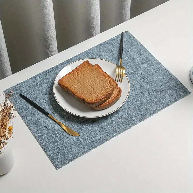serviettes table tissu lin gris beige bleu clair moderne rustique 43cm 30cm