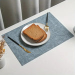 serviettes table tissu lin gris beige bleu clair moderne rustique 43cm 30cm