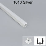 profils d'éclairage led aluminium blanc noir clips moderne 7mm 9mm 10mm 12mm