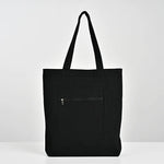 sac main polyestère noir blanc fermeture éclair poches détachable décontracté casual