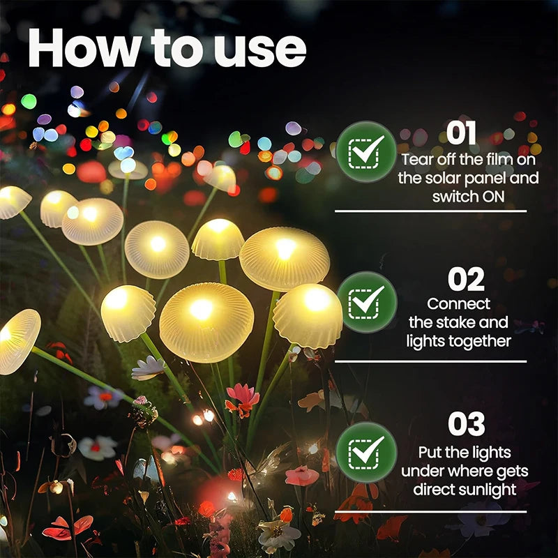 lumière solaire led moderne verte jaune adhésive patio jardin allée