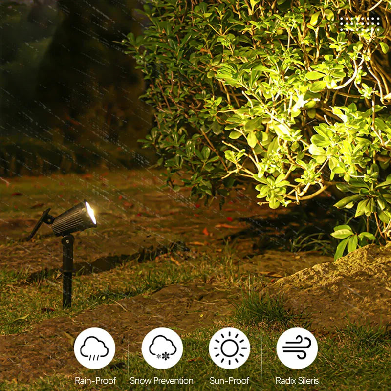 projecteurs solaires extérieurs led réglables jardin moderne jaune violet minimaliste