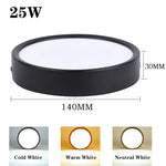 lampe led noir moderne adhésif 10w 15w 25w chambre cuisine surface toucher led aluminium