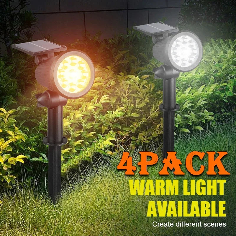 projecteur solaire led waterproof ip65 moderne piquet lampes noires étanchesextérieur
