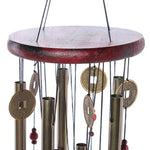 cloche vent ange doré rouge métal brillant traditionnelextérieur cloches fixé chaînes